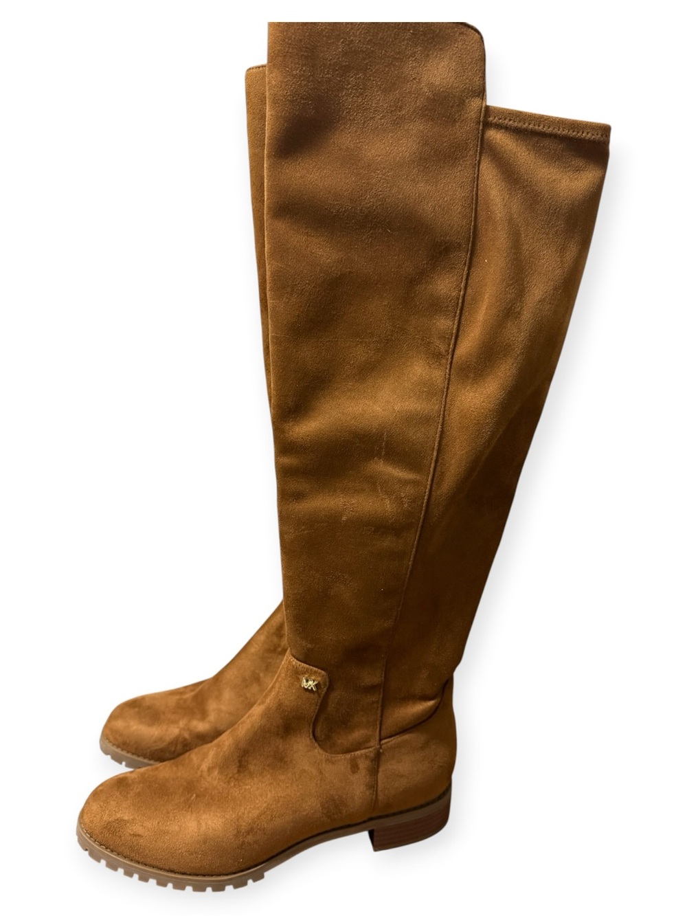 Michael Kors Cognac Suede Over-the-Knee Riding Boots